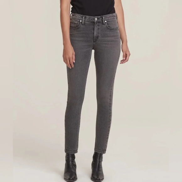 AGOLDE Jeans Womens 27 Toni Slim Straight Mid-Rise Revolve Denim In Ceremony - Picture 1 of 10